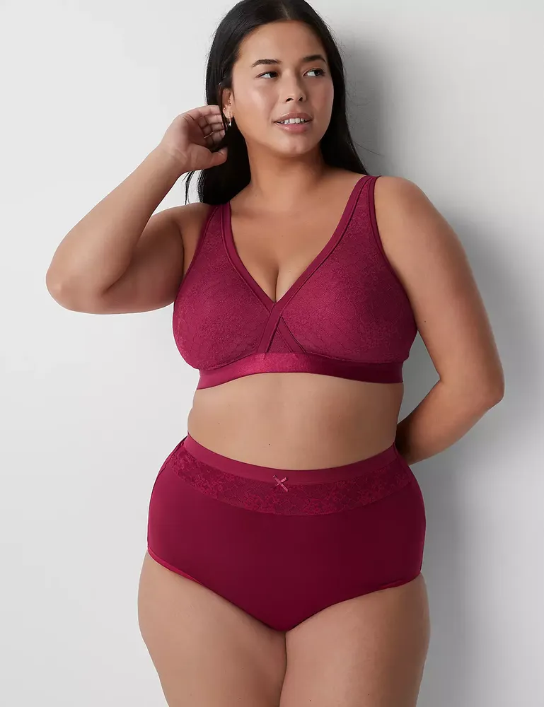 All Day at Home Bra - Beet Red