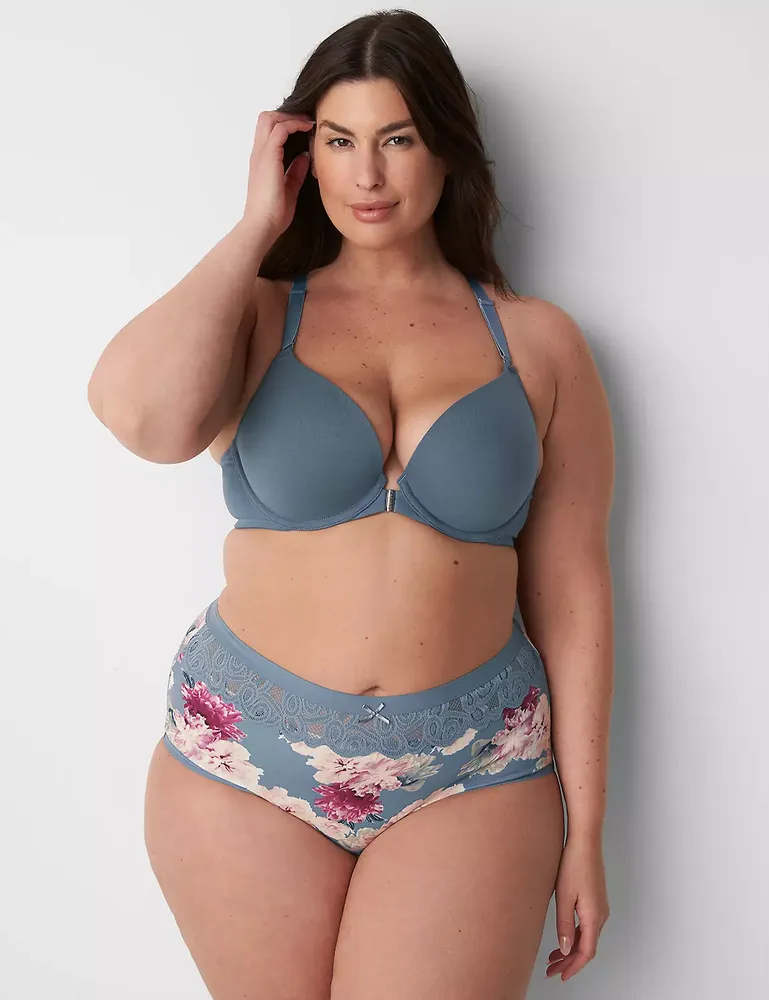 Buy Cacique Lane Bryant Cotton Lace Trim Full Coverage Plus Bra