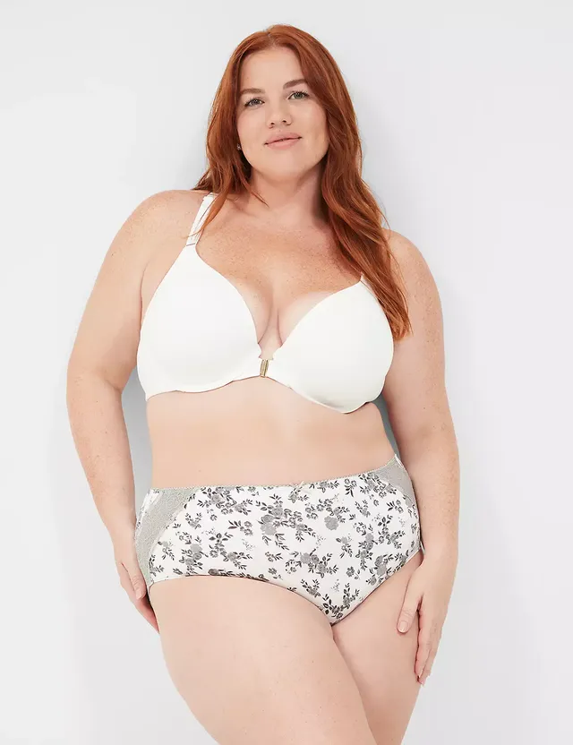 Lane Bryant - 3 Seriously Sexy reasons to stay in this weekend: this bra +  that panty + the robe. We couldn't send flowers so we covered these in  roses for you.