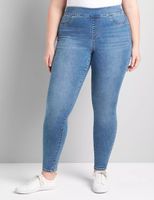 High-Rise Sateen Pull-On Jegging