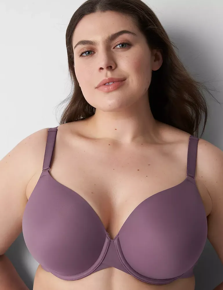 Lane Bryant Totally Smooth Lightly Lined Full Coverage Bra 44F Arctic Dusk