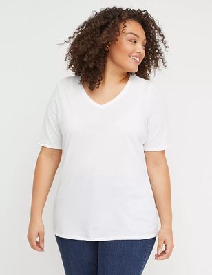 Classic Perfect Sleeve V-Neck Tee