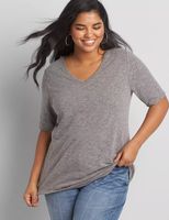 Classic Perfect Sleeve V-Neck Tee