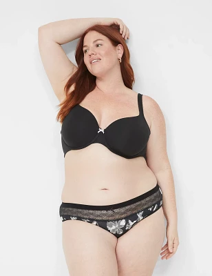 Cotton Hipster Panty with Lace Waist
