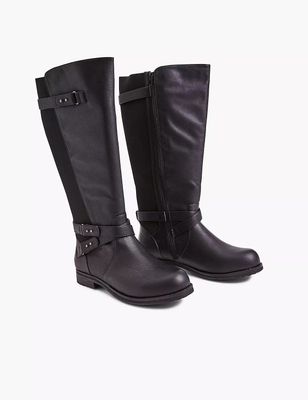 Dream Cloud Riding Casual Tall Boot With Buckles