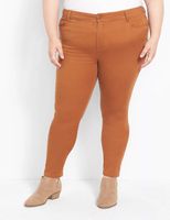 Straight Fit 5-Pocket Sateen Skinny Pant