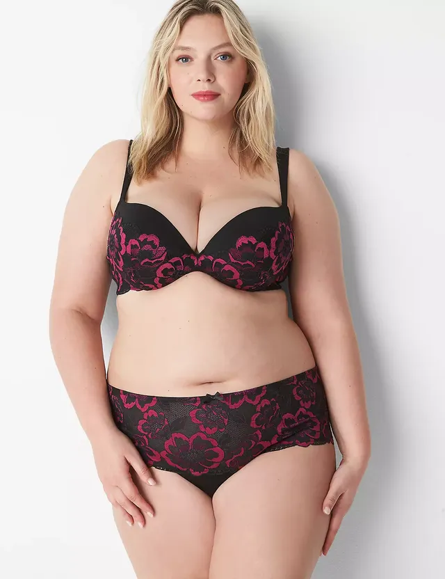 Lane Bryant, Intimates & Sleepwear, Lane Bryant Smooth Lightly Lined Balconette  Bra With Convertible Lace Back 46dd