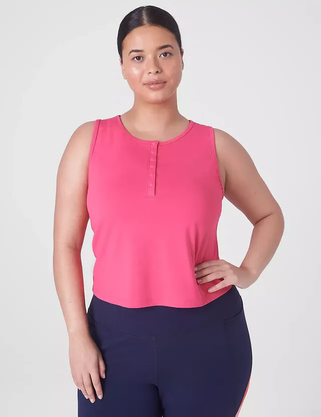 Lane Bryant Livi Soft Crop Ruched-Side Top / Tie Dye