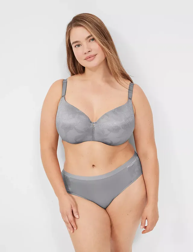 Lane Bryant No-Show Full Brief Panty With Lace / Flint Stone