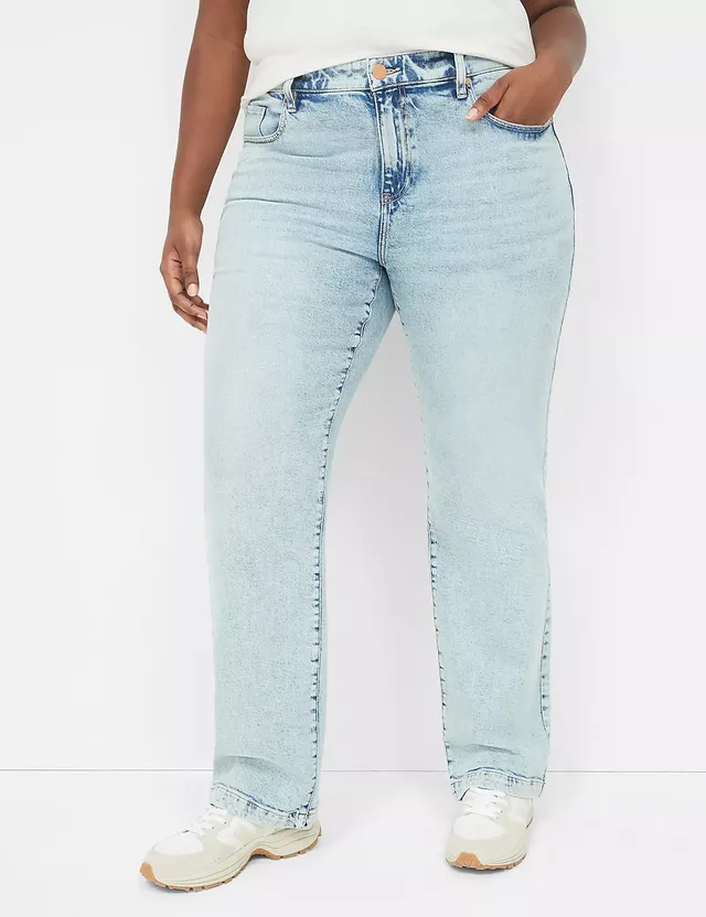 Seven7 Straight Jean With Back Pocket Embroidery