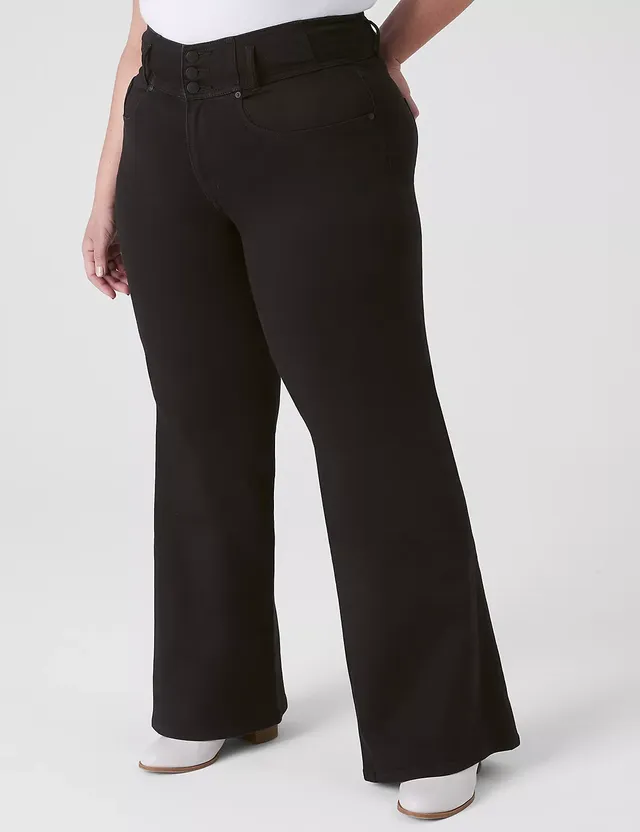 m jeans by maurices™ Black Flare Pull On High Rise Jean
