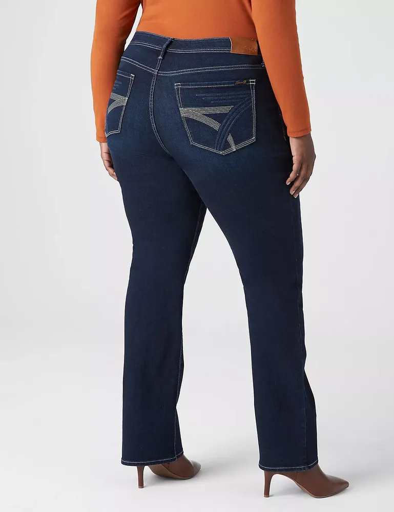 Womens New Seven7 Jeans 28 Dark Designer Denim X-Long Dressy Trousers Pants