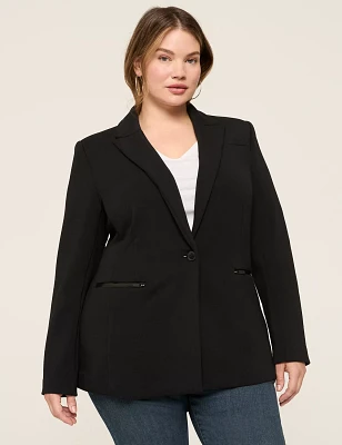 Journey Knit Blazer With Zipper Pocket