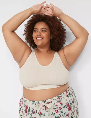 Lane Bryant Seamless Ribbed Bralette / Flint Stone