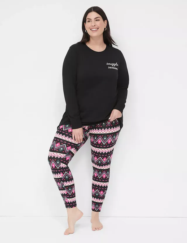 Cozy Moment Cable Knit Pajama Leggings