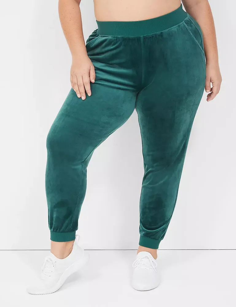 Lane Bryant Livi Velour Jogger / Green