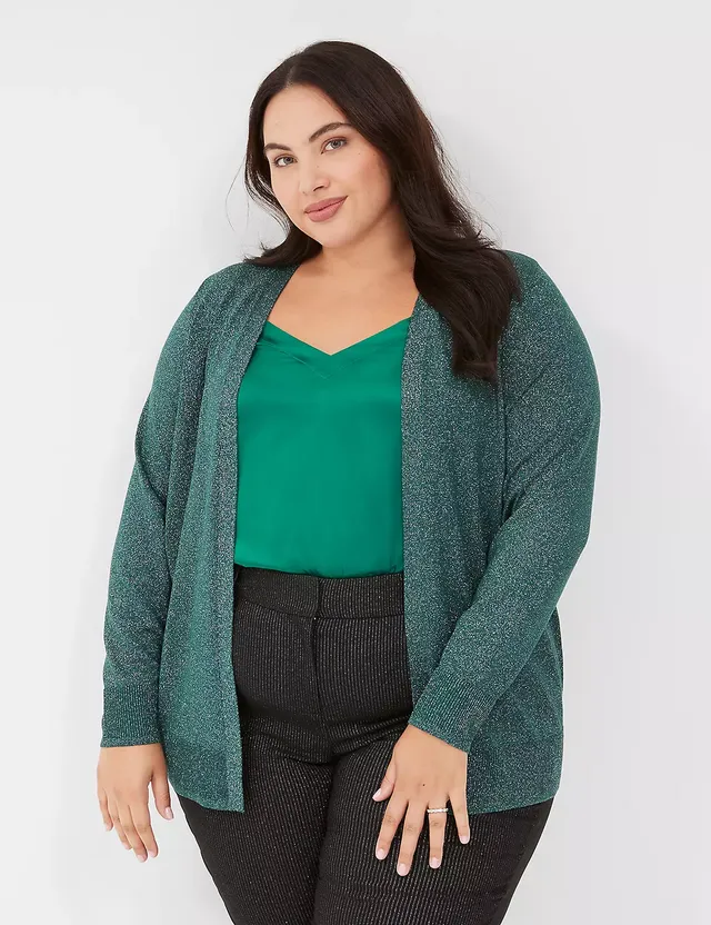 Lane Bryant Seamless Cable-Knit Bralette / Pumice Stone