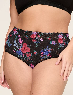 Stretch Lace High-Leg Brief Panty