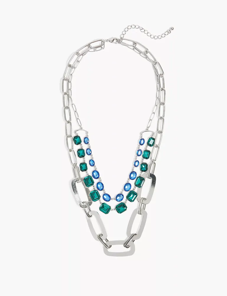 Rogers & Hollands® Jewelers Blue Howlite Adjustable Necklace in