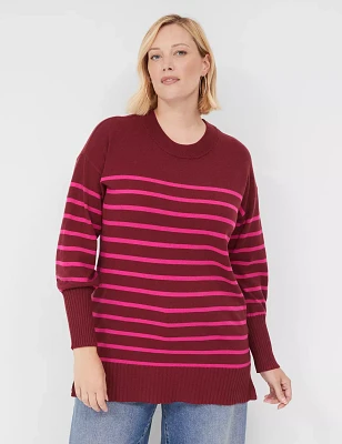 Striped Crew-Neck Sweater