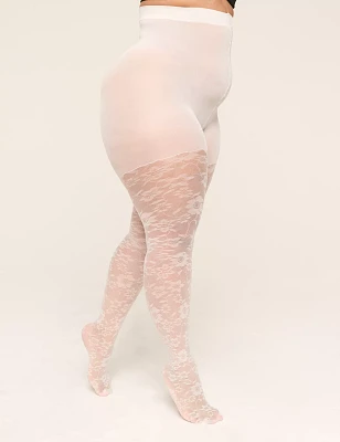 Floral Print Tights