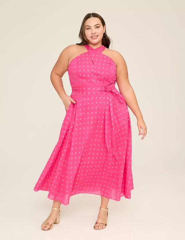 Pink Lane Bryant Plus Size Women's Lena Dress Lane Bryant