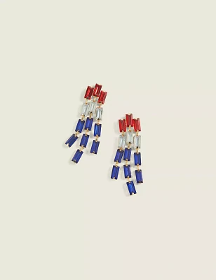 Americana Waterfall Drop Earrings