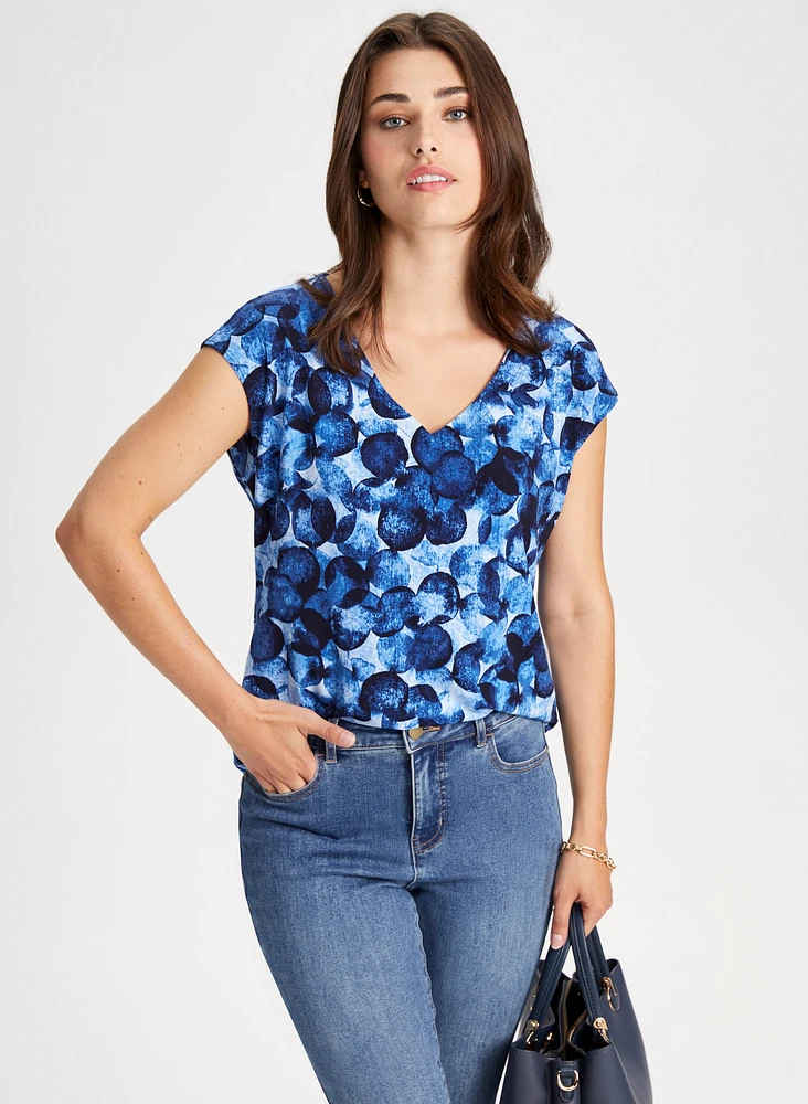 Circle Print Top