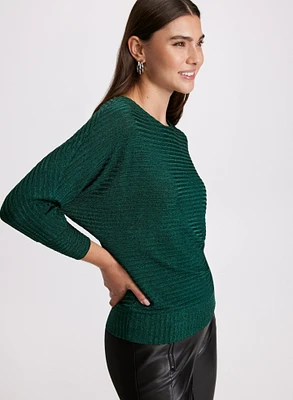 Shimmer Knit Dolman Top