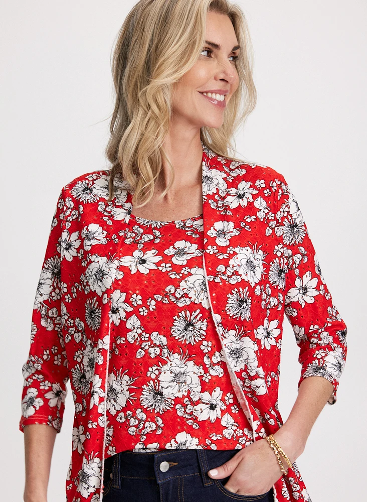 Fooler Floral Print Blouse