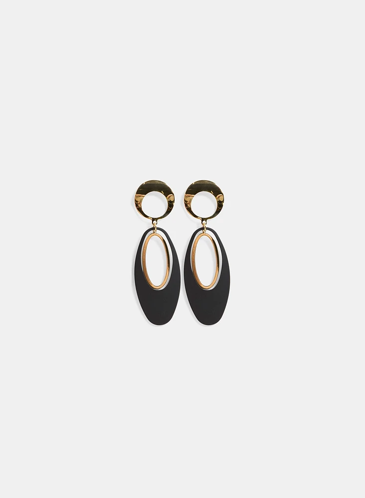 Oval Dangle Earrings