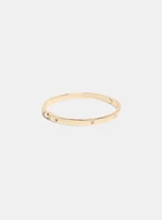 Crystal Insert Hinge Bangle