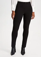 Mia Zip Detail Straight-Leg Pants