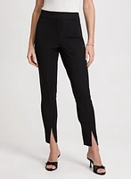 City Fit Front Slit Pants