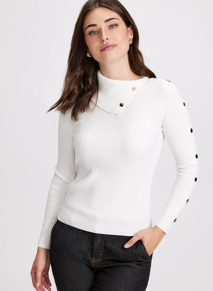 Cable Stitch Knit Sweater