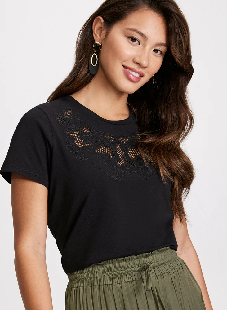 Lace Detail T-Shirt