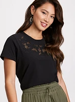 Lace Detail T-Shirt