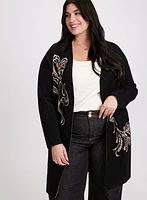 Floral Embroidered Cardigan