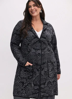 cardigan Tunic Length Knitwear