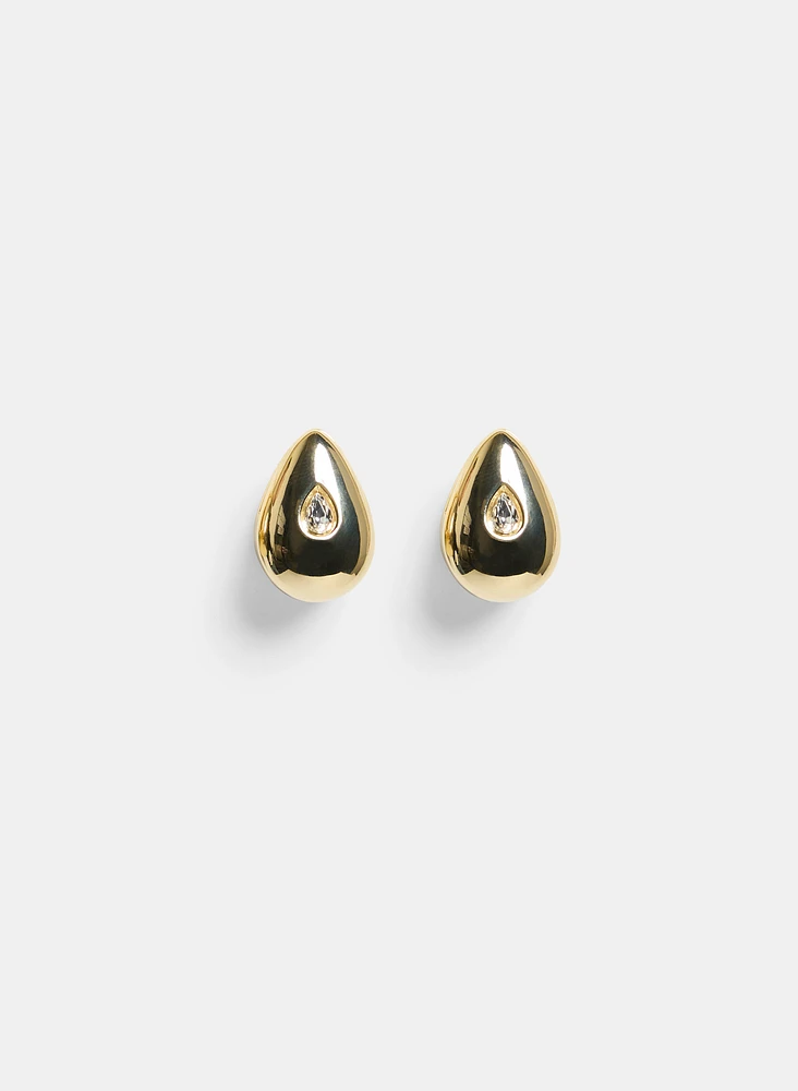 Metallic Teardrop Earrings