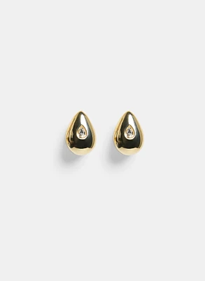 Metallic Teardrop Earrings