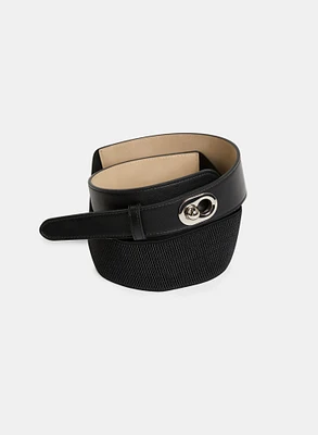 Asymmetric Elastic Belt