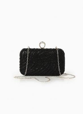 Pearl-Adorned Clutch