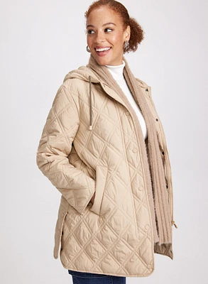 Bernardo - Hooded Quilted Coat