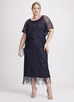 Crochet Lace Evening Dress