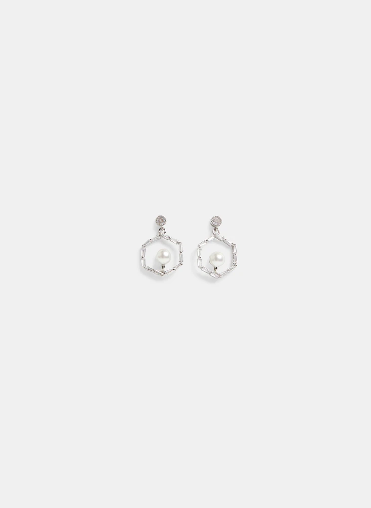 Cubic Zirconia Dangle Earrings