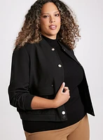 Button-Down Bomber Jacket