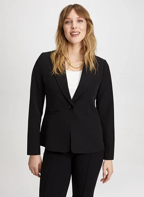 Notched Collar Blazer