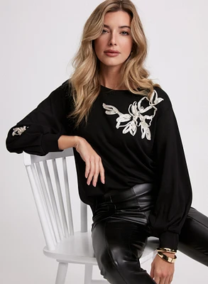 Floral Embroidered Top