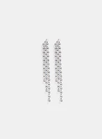 Cascading Cubic Zirconia Earrings